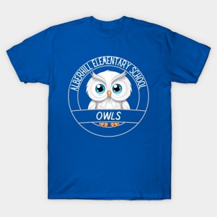 Alberhill Elementary Owl blue T-Shirt